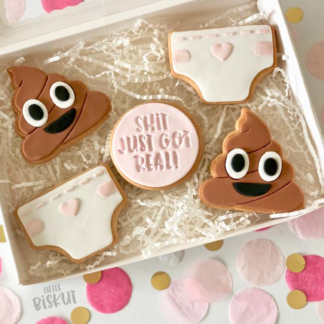 NAPPY CUTTER + STAMP SET by Little Biskut - Cake Decorating Central