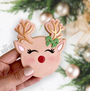 RUDOLPH REINDEER 3D CUTTER + EMBOSSER SET by Little Biskut - Cake Decorating Central