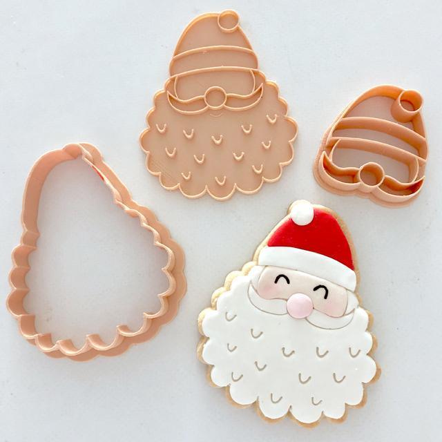 SANTA CUTTER + EMBOSSER SET by Little Biskut - Cake Decorating Central