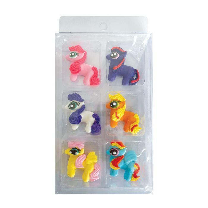 Sugar Decorations LITTLE PONY 6 PIECE - Cake Decorating Central