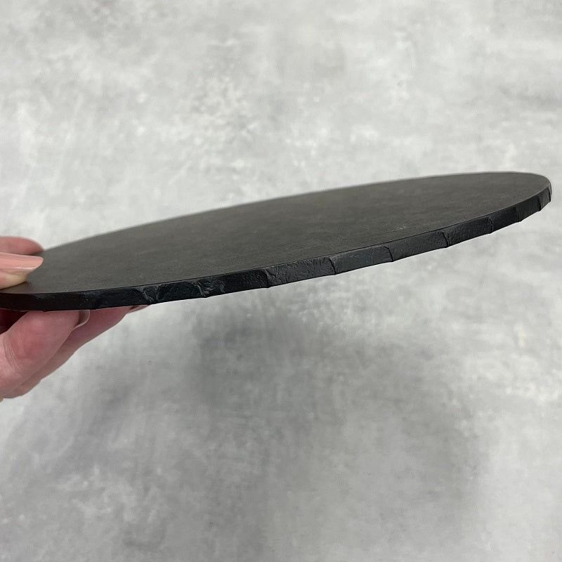 LOYAL 16 INCH ROUND BLACK MASONITE CAKE BOARD