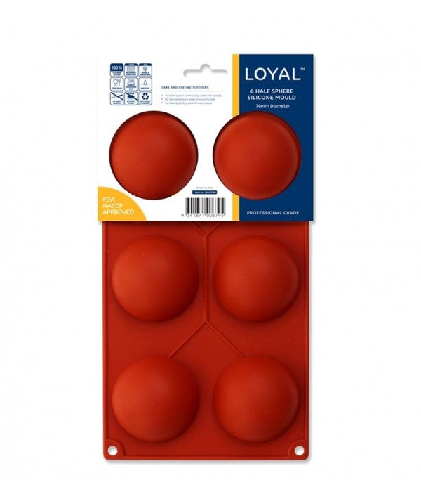 6 Half Sphere Silicone Mould