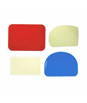 Loyal Plastic Scraper Set 4pce - Cake Decorating Central
