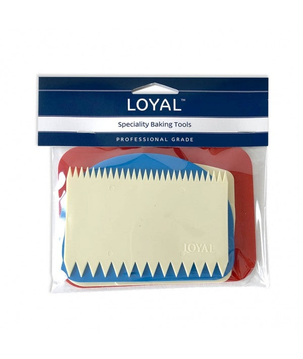 Loyal Plastic Scraper Set 4pce - Cake Decorating Central