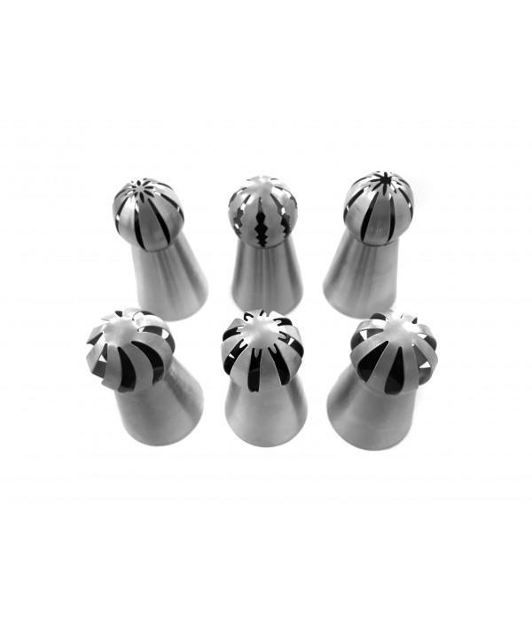 Russian Piping Tips RUFFLE BALL 6pce - Cake Decorating Central