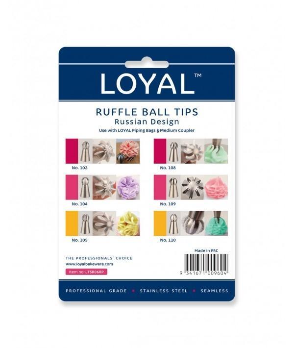 Russian Piping Tips RUFFLE BALL 6pce - Cake Decorating Central