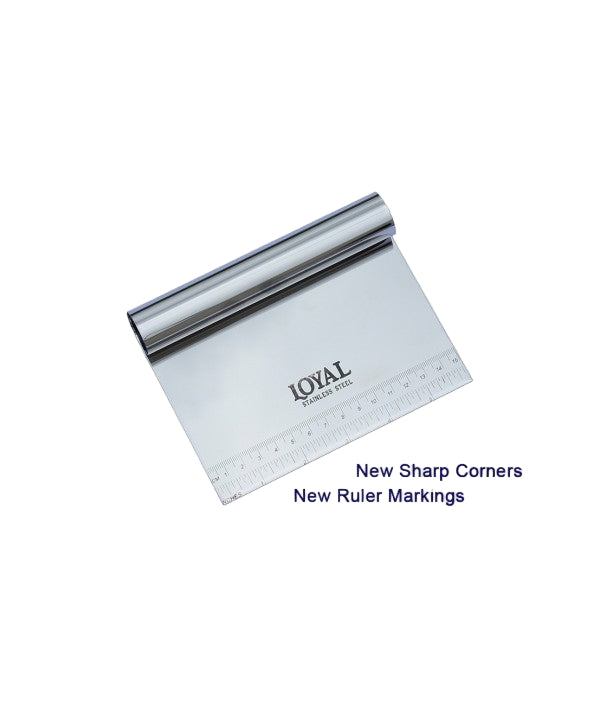 Loyal Stainless Steel Scraper with Ruler | Cake Decorating Central