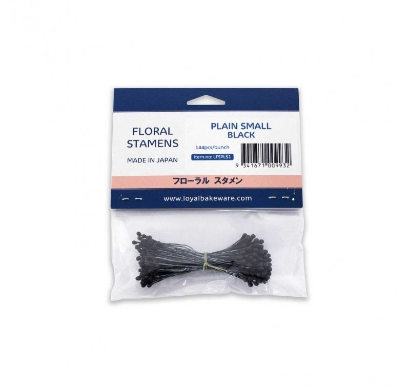Loyal Stamens PLAIN BLACK SMALL - Cake Decorating Central
