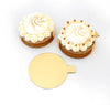 Loyal Gold Foil Round Dessert Board + Tab (50pk) - Cake Decorating Central