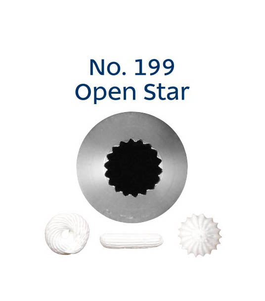 Loyal Piping Tip 199 OPEN STAR - Cake Decorating Central