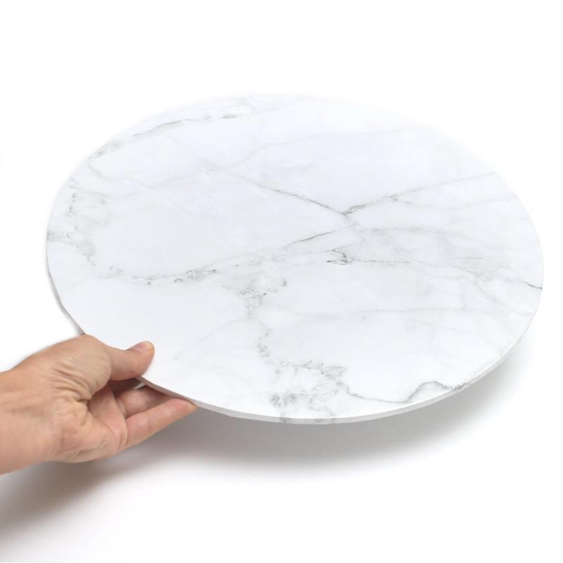 ROUND 14 INCH MARBLE CAKE BOARD