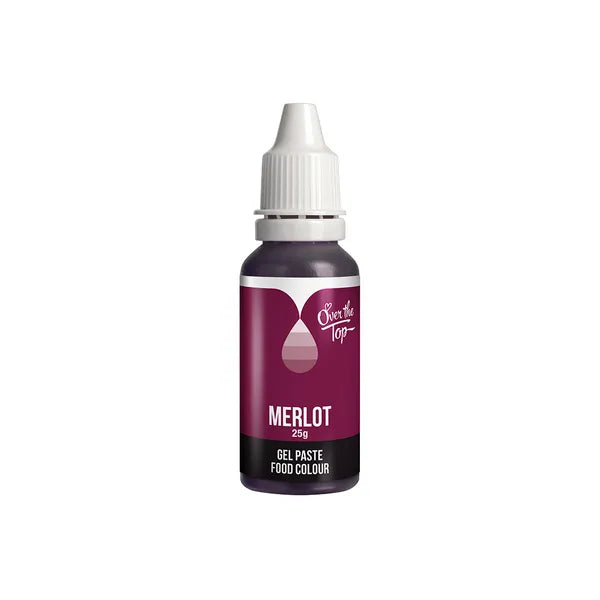 Over The Top MERLOT Food Gel Colour 25g