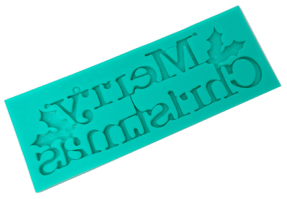 Silicone Mould MERRY CHRISTMAS - Cake Decorating Central