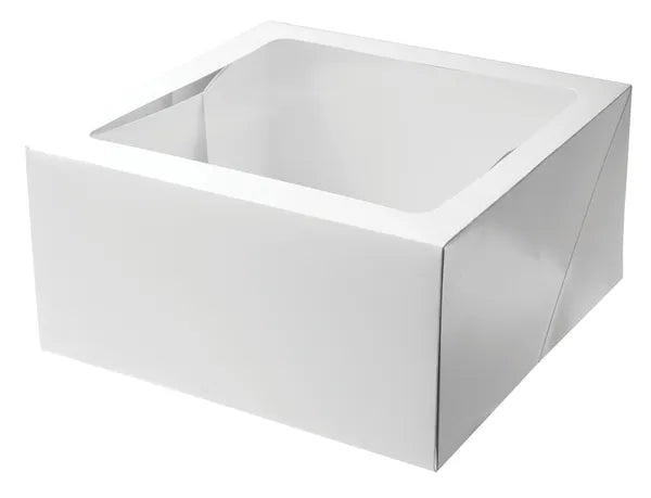 Mondo White Window Cake Box 14inch x 6inch Tall