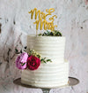 MR MRS GOLD Metal Cake Topper - Cake Decorating Central