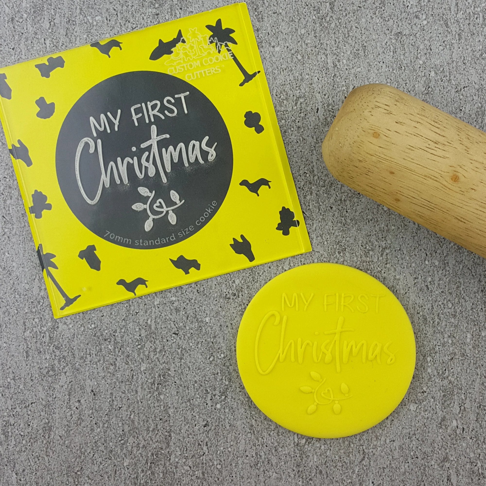 MY FIRST CHRISTMAS COOKIE DEBOSSER