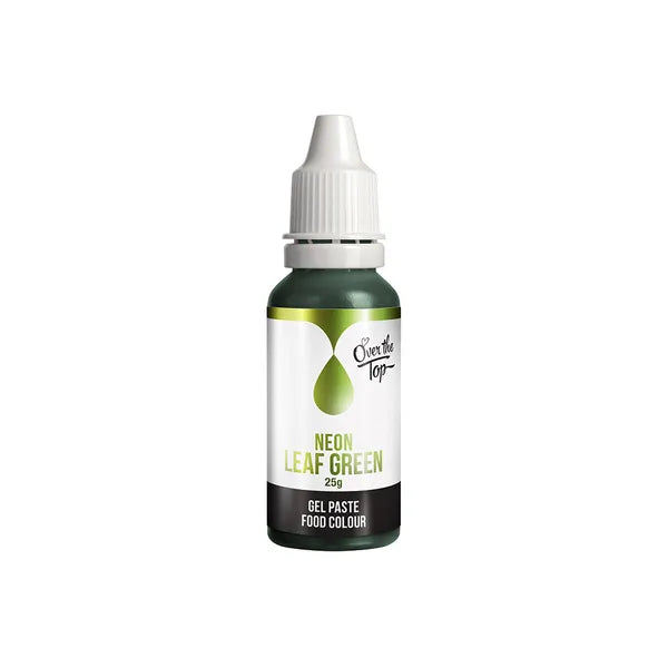 Over The Top Neon LEAF GREEN Food Gel Colour 25g