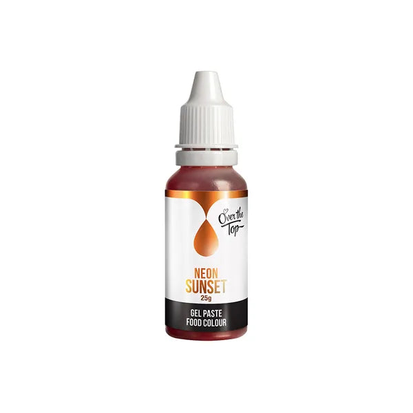 Over The Top Neon SUNSET Food Gel Colour 25g