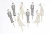 BRIDE &amp; GROOM Cake Toppers 8pk - Cake Decorating Central