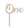 ONE Silver Mirror Cake Topper - Cake Decorating Central