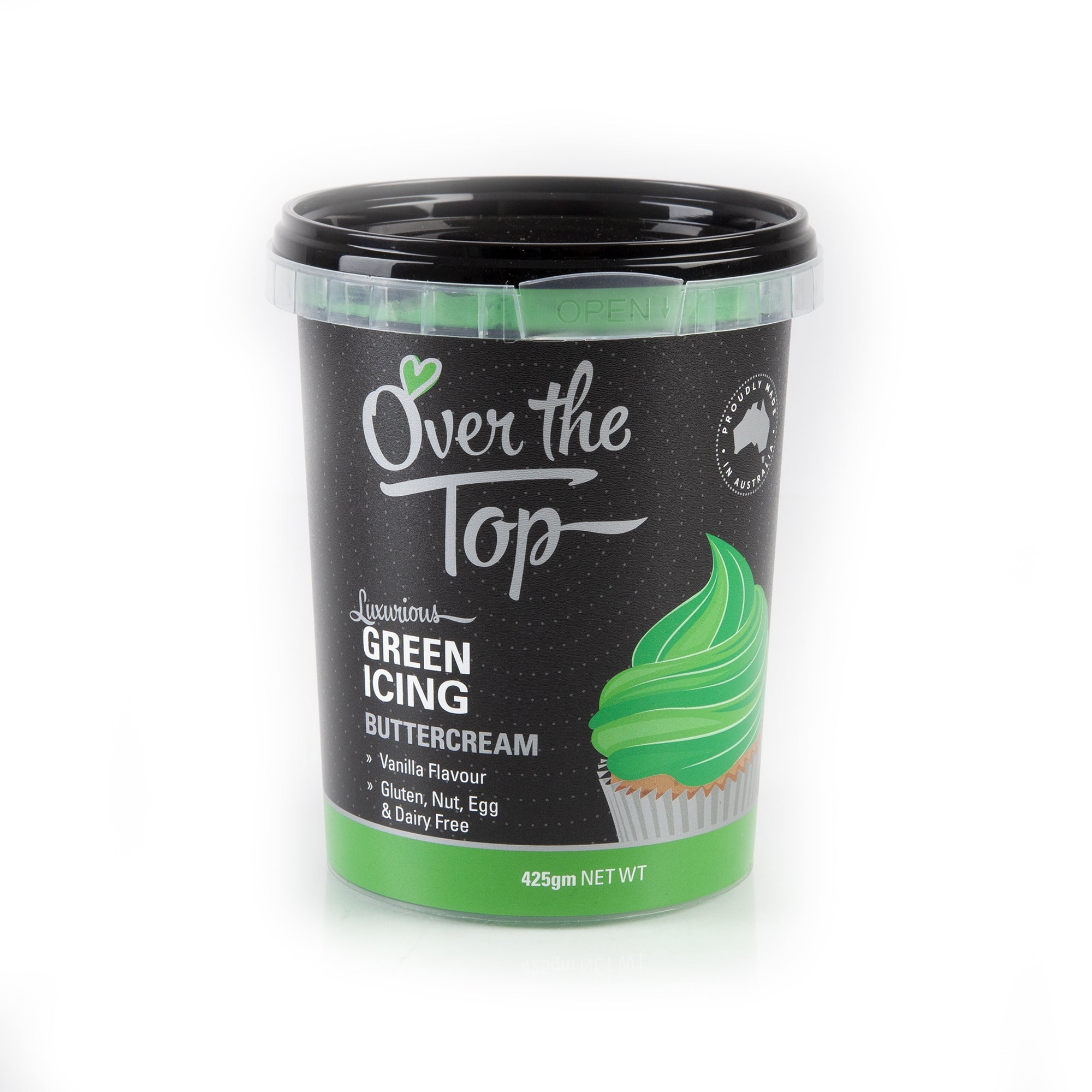 Over The Top Green Buttercream 425g