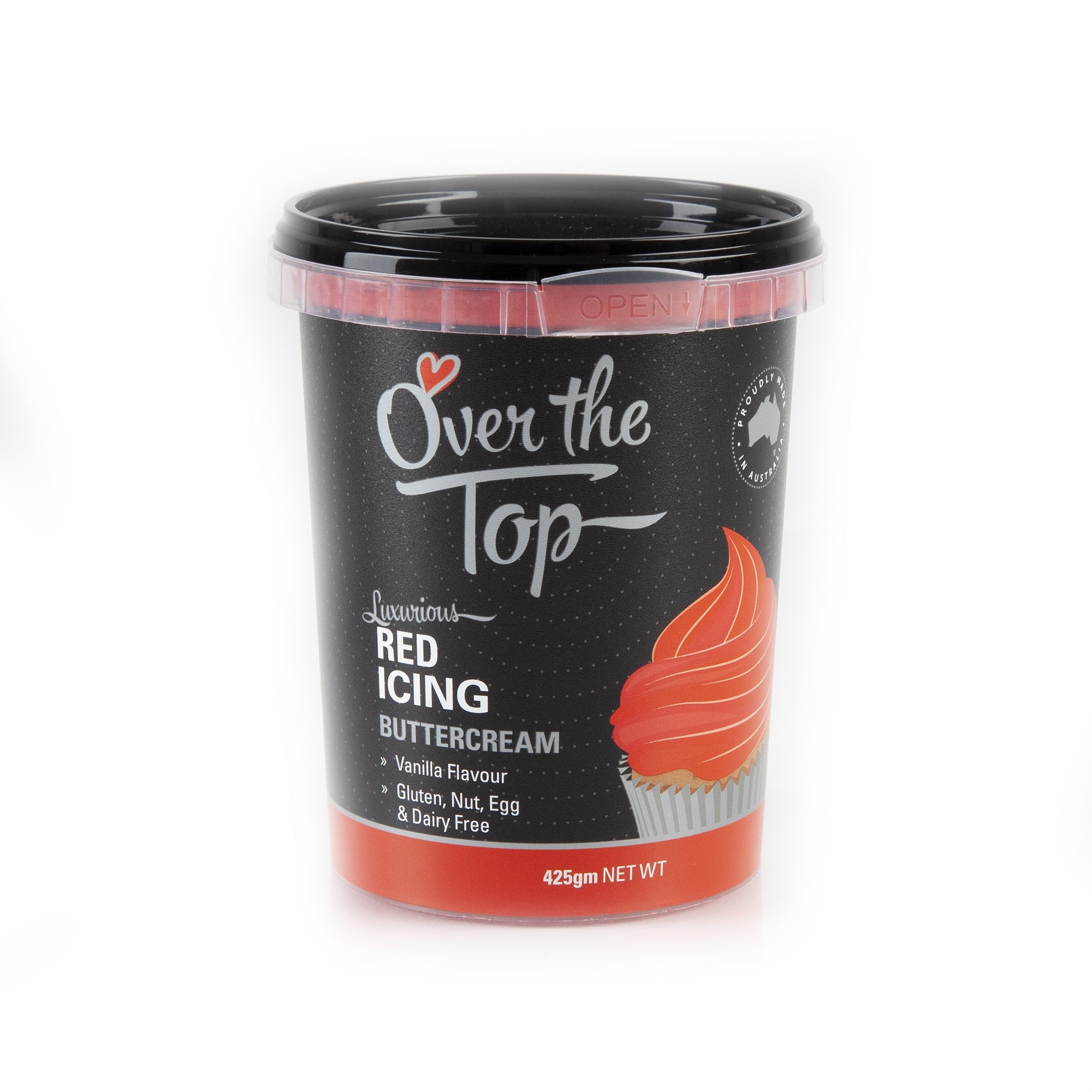Over The Top RED Buttercream 425g