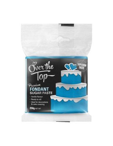 OVER THE TOP ICE BLUE 250G PREMIUM FONDANT - Cake Decorating Central
