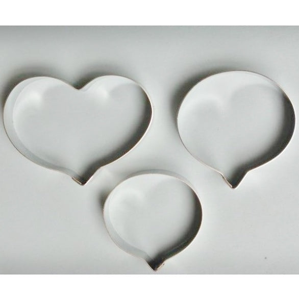 PANSY LARGE 3pce fondant cutter set