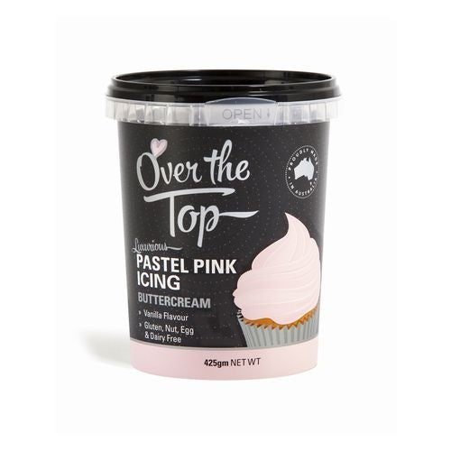 Over The Top Pastel Pink Buttercream 425g