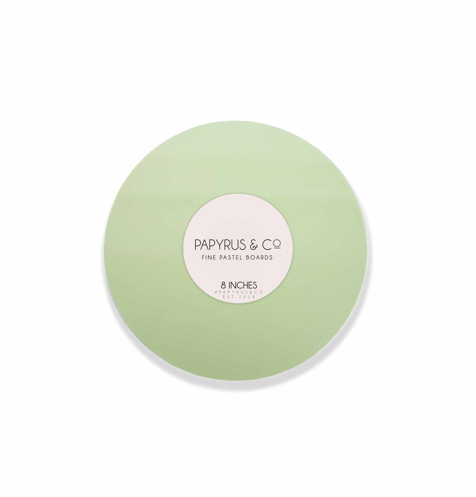 ROUND 8 INCH PASTEL GREEN MDF CAKE BOARD