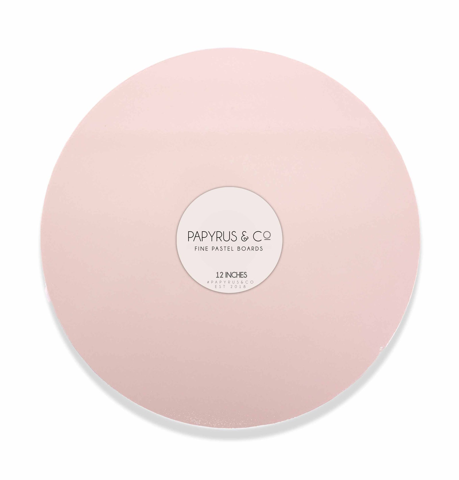 ROUND 12 INCH PASTEL PINK MDF CAKE BOARD