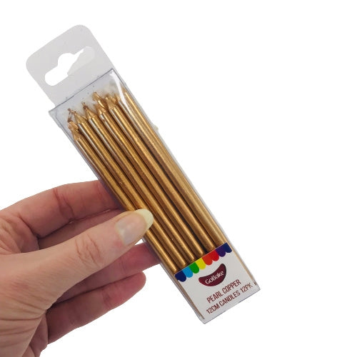 GoBake Pearl Copper Candles - Cake Decorating Central