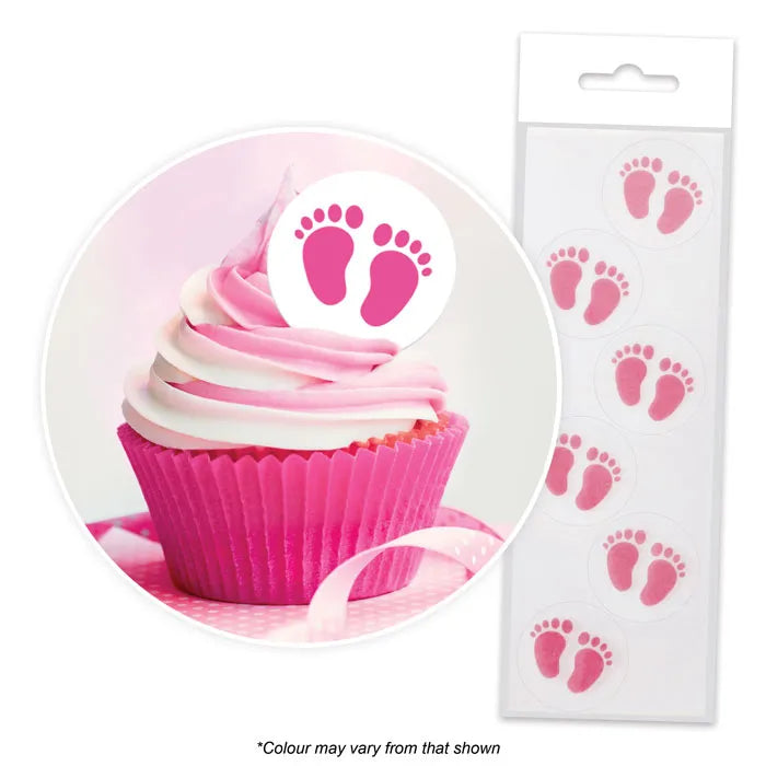 PINK BABY FEET Wafer Toppers 24pk