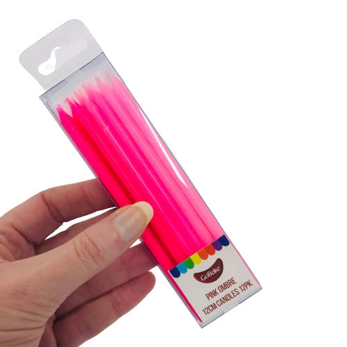 GoBake Pink Ombre Candles - Cake Decorating Central