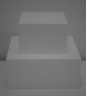 SQUARE 4 INCH x 4 INCH DUMMY CAKE FOAM