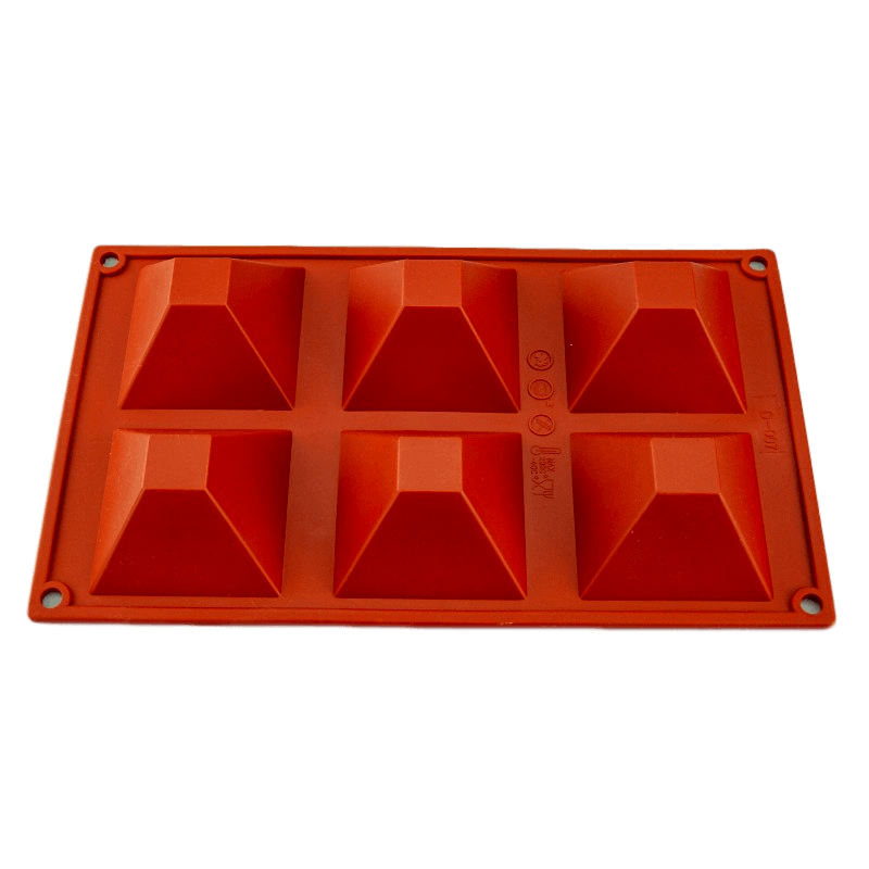 PYRAMID 70mm baking/chocolate mould 6 cavity - Cake Decorating Central