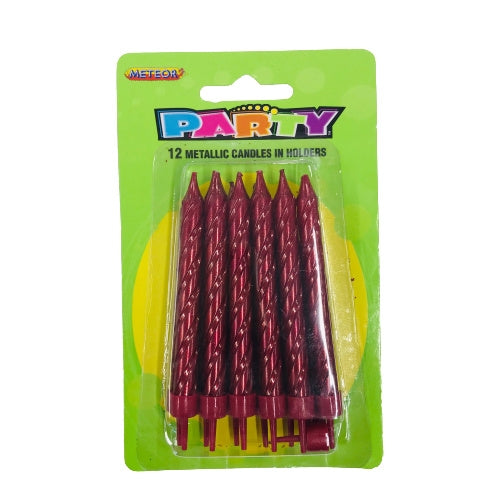 Metallic Candles RED