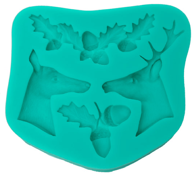 Silicone Mould REINDEER CHRISTMAS - Cake Decorating Central
