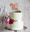 MR MRS ROSE GOLD Metal Cake Topper - Cake Decorating Central