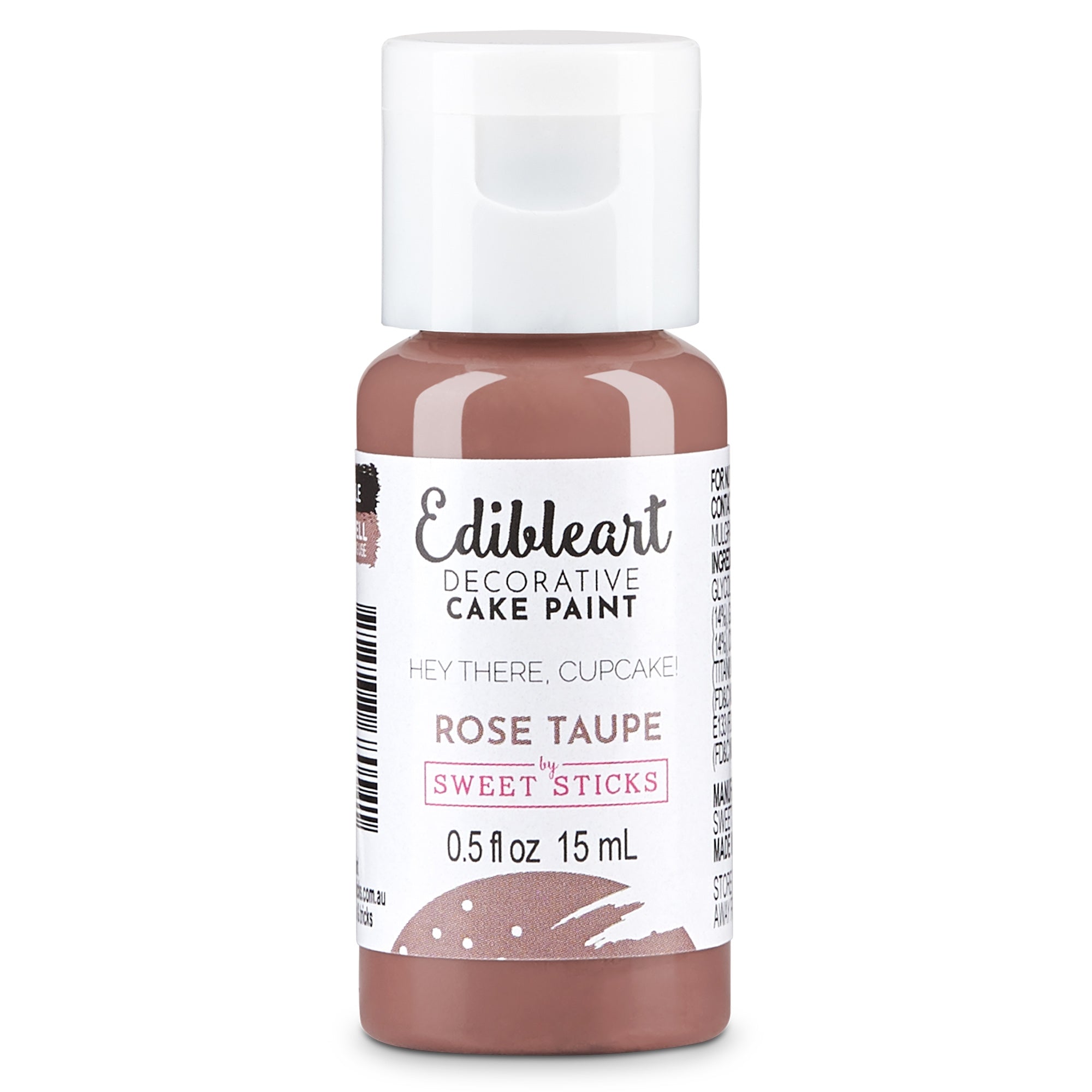 Edible Art Decorative Paint ROSE TAUPE 15ml - Cake Decorating Central