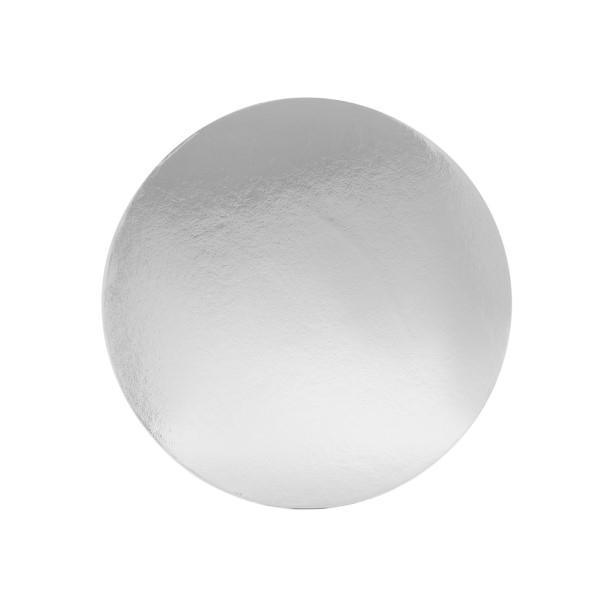 ROUND 14 INCH SILVER STANDARD BOARD 50PCE - Cake Decorating Central