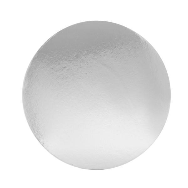 ROUND 16 INCH SILVER STANDARD BOARD 25PCE - Cake Decorating Central