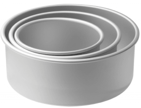 ROUND SET OF 3 Mondo Pro Deep Cake Pans - Cake Decorating Central