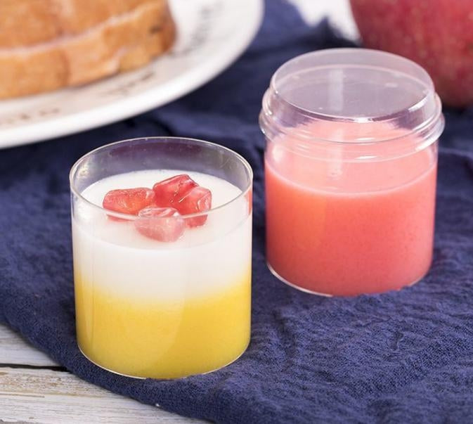 DESSERT CUPS ROUND FLAT 60ML 10PK