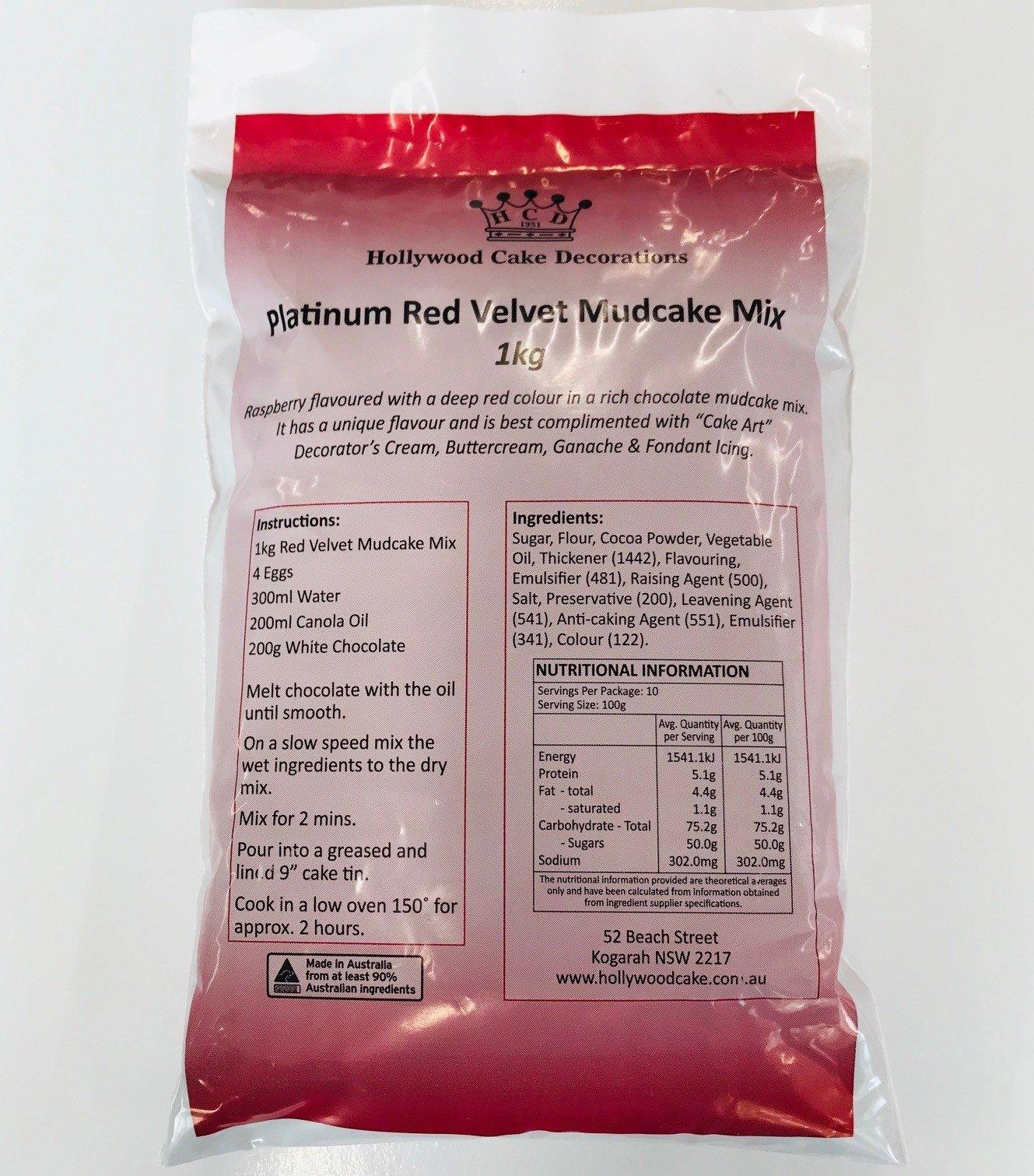 Platinum RED VELVET Cake Mix 1kg - Cake Decorating Central