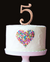 Number 5 ROSE GOLD Metal Cake Topper - Cake Decorating Central