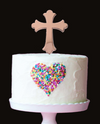 CROSS ROSE GOLD Metal Cake Topper - Cake Decorating Central