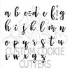 SCRIPT LOWERCASE ALPHABET COOKIE EMBOSSER - Cake Decorating Central