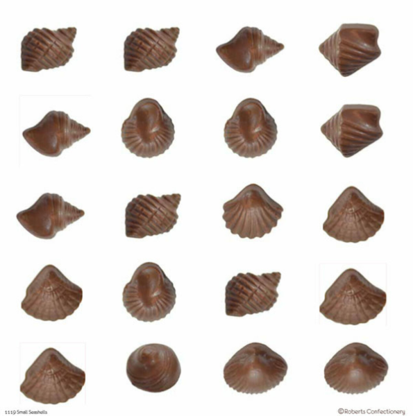 Seashells small chocolate mould