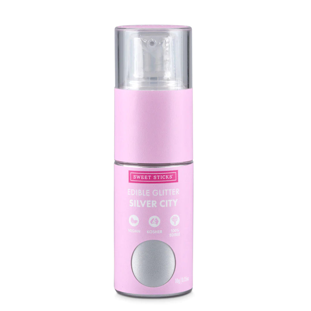 Edible Glitter Pump SILVER CITY